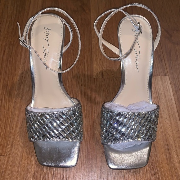 Silver Strappy Heels - Picture 9 of 10